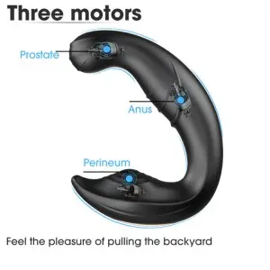Remote Ergonomic Design Stimulate P-Spot Wiggle Prostate Massager