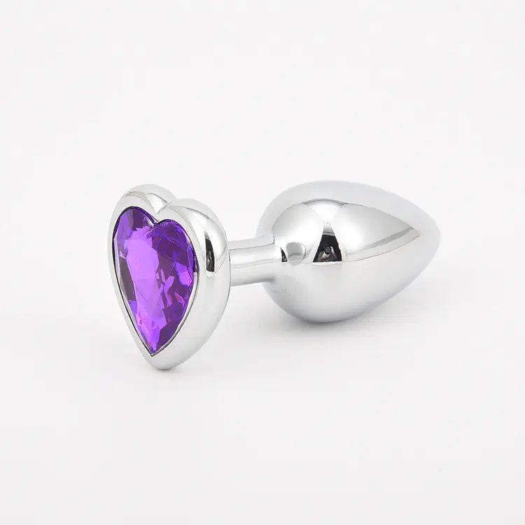 Luxury Metal Butt Toys Heart Shaped Anal Trainer Jewel Butt Plug Featured Image