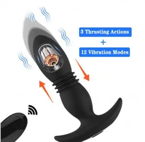 Remote Control 7 modes Butt Plug Thrusting Anal Prostate Massagers