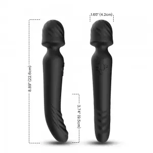 Soft silicone remote control body vibrating massage