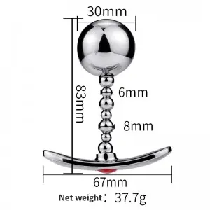 Anal Beads Metal Crystal Jewelry Anal Plug Prostate Massager