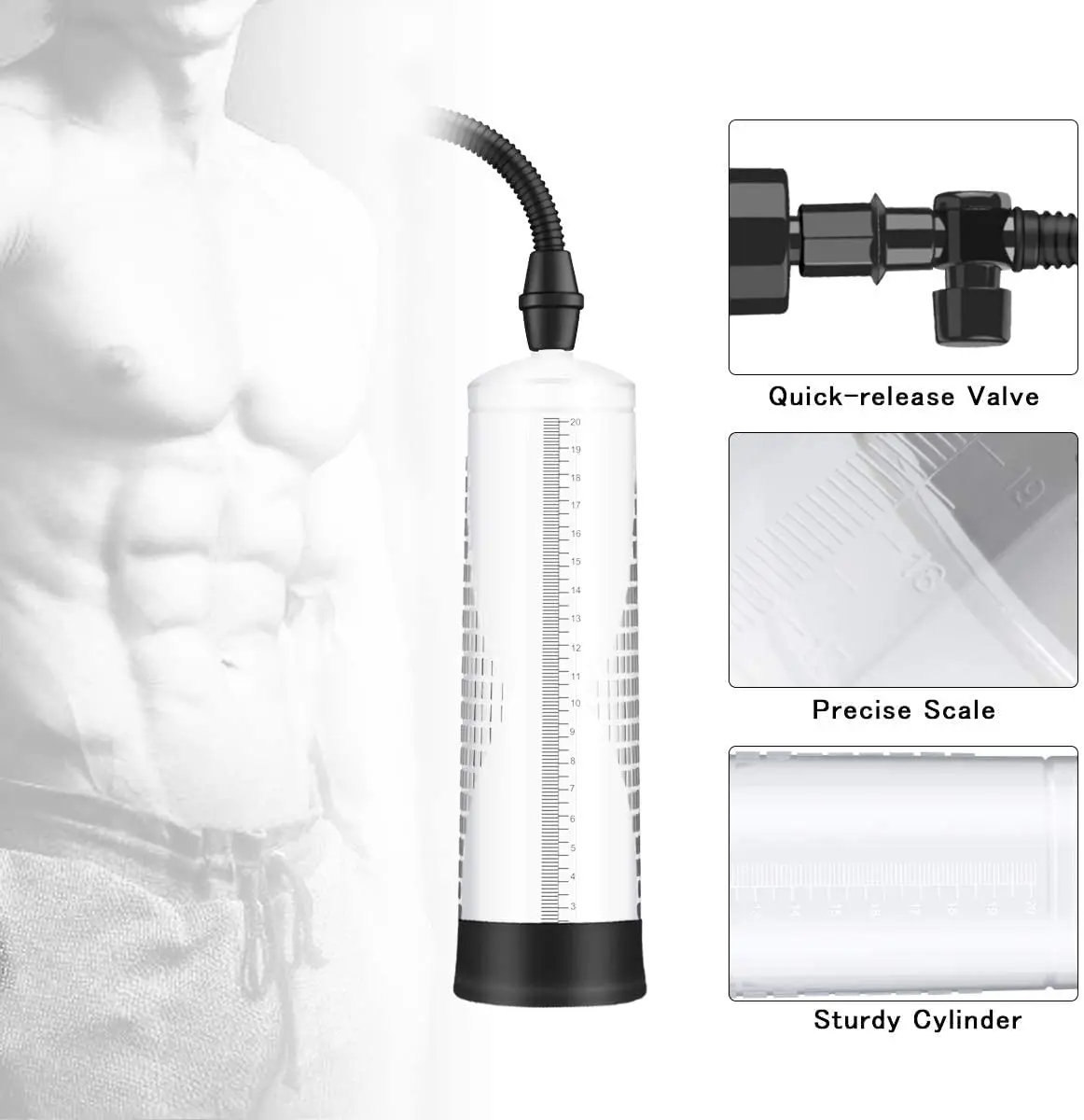 Manual Penis Vacuum Air Pump Strengthen Enlarger Booster Extender Device Featured Image