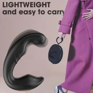 Remote Ergonomic Design Stimulate P-Spot Wiggle Prostate Massager