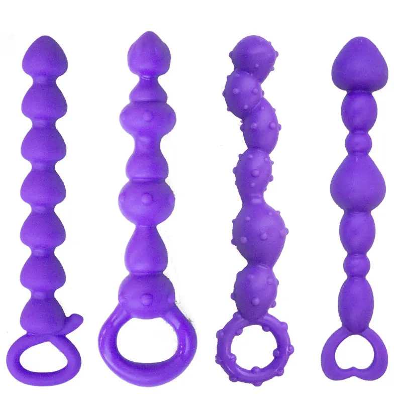 Beginner Friendly Lovehoney Purple Anal Beads with Finger Loop Featured Image