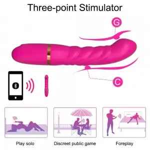 Double head double-use G-spot stimulation vibration massage sex toys