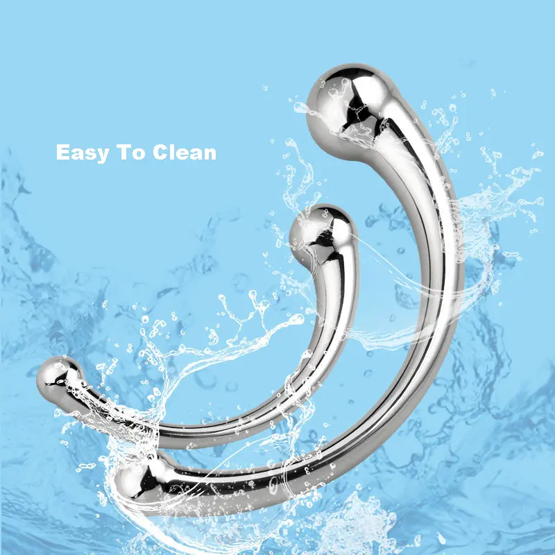 Metal Curved Double-Ended G-spot Massage Masturbation Sex Toy Featured Image