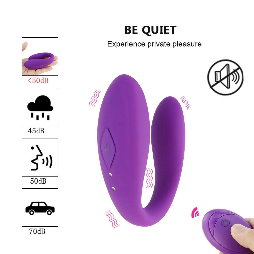 Remote control dual Tip Vibrator U-Shaped G-Spot Clitoral Stimulator couples vibrator Featured Image