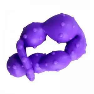 Beginner Friendly Lovehoney Purple Anal Beads with Finger Loop