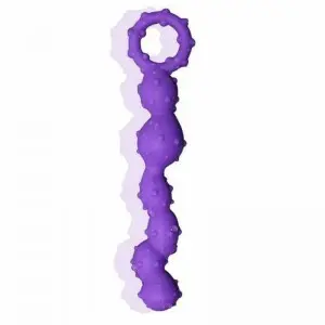 Beginner Friendly Lovehoney Purple Anal Beads with Finger Loop