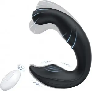 Remote Ergonomic Design Stimulate P-Spot Wiggle Prostate Massager