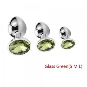 3pcs/set Anal Beads Crystal Jewelry Anal Butt Plug Massage