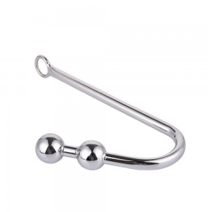 Metal Anal Hook Ball Ring Prostate Massager